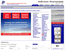Tablet Screenshot of instockfasteners.com